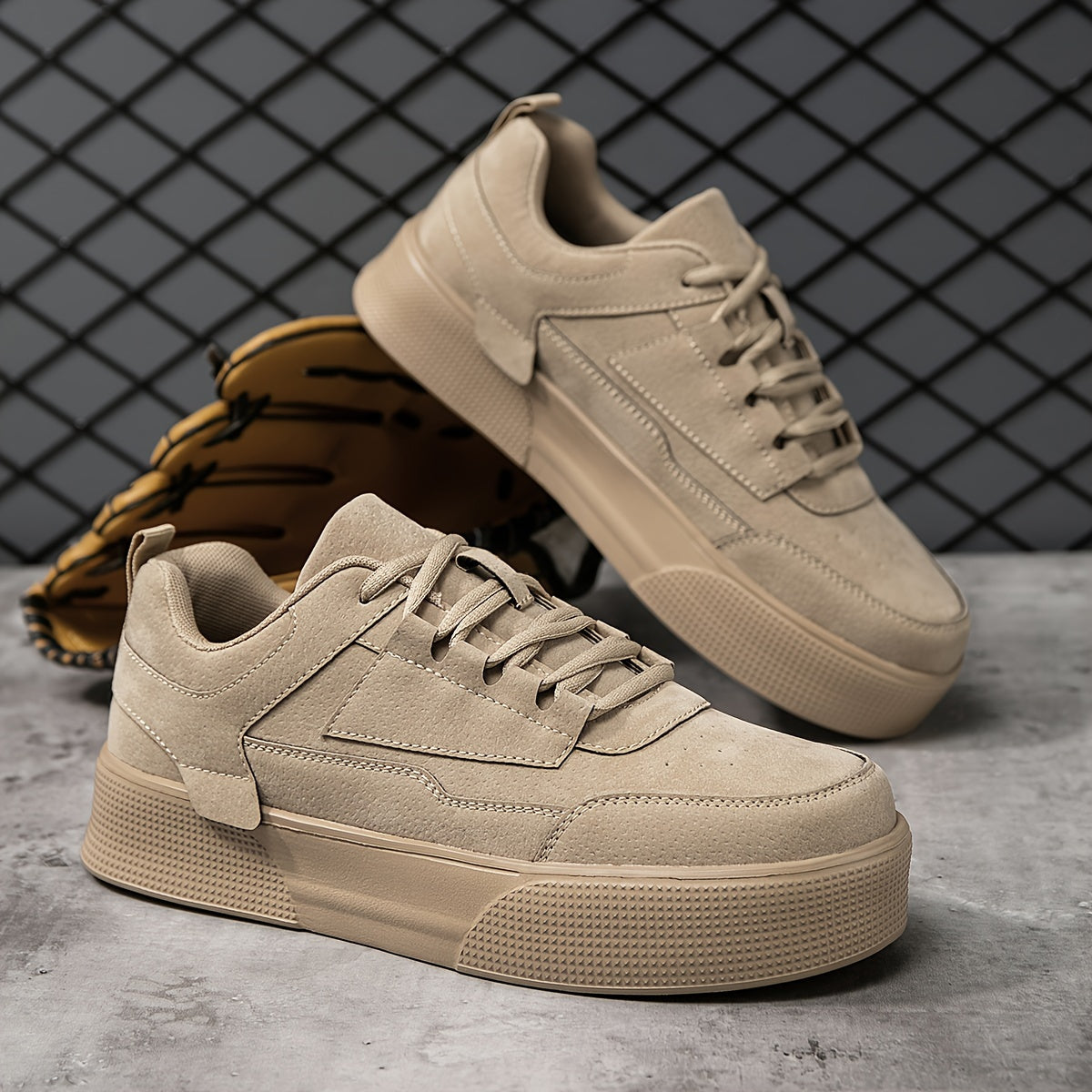 Variant image for Mäns Plattform Sneakers Vintage Stil Textil Syntet-10