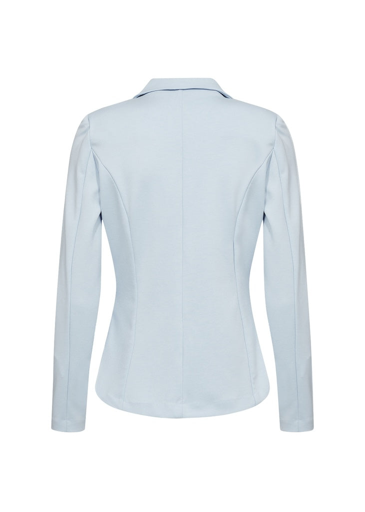 Dam Blazer Skräddarsydd Ljusblå Polyester Viskos-5