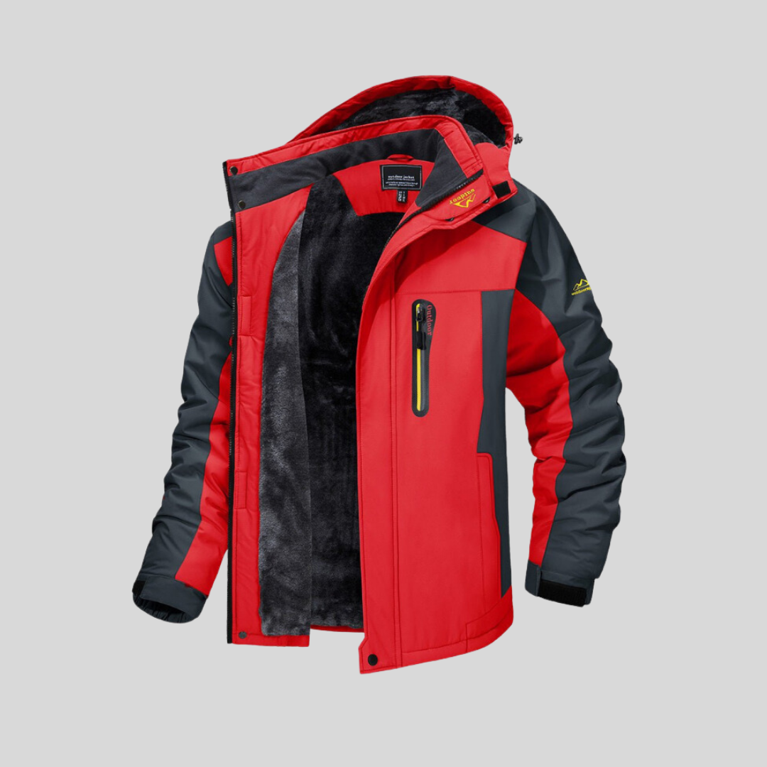 Herrjacka Vinter Fleecefoder Vattentålig Polyester 3