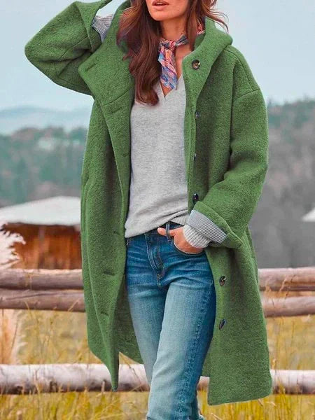 Dam Kappa LĂ„ng Ărmar Organisk Bomull Elegant Loose Fit 1