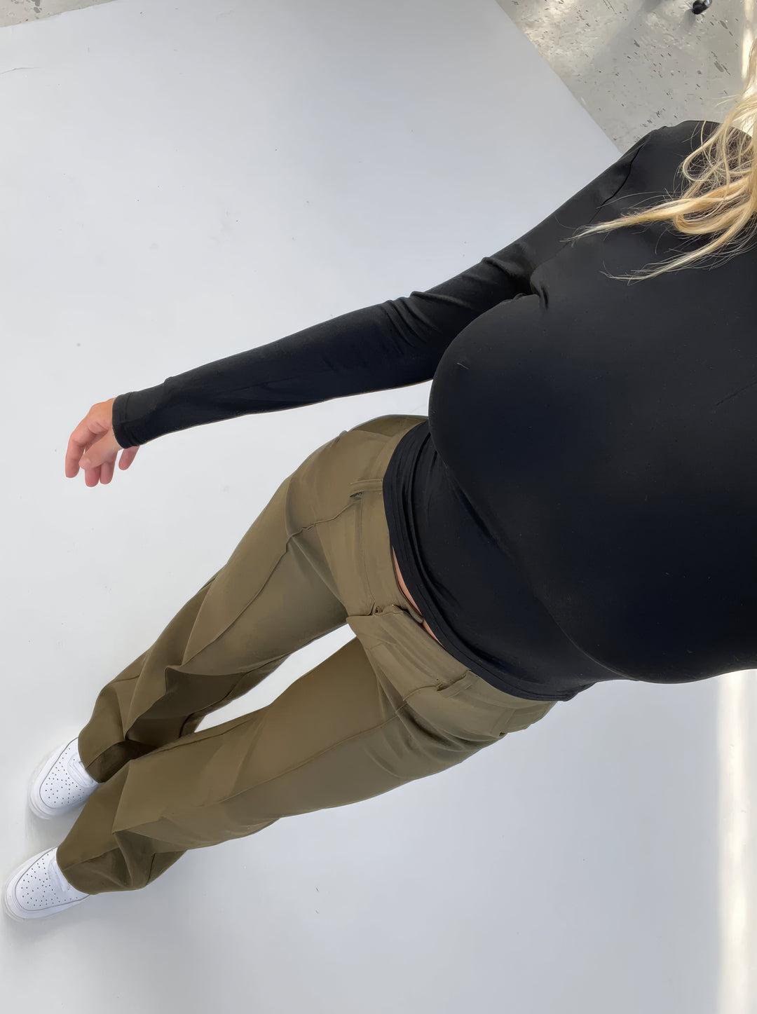 Variant image for Kvinnors Vardagsbyxor Elastisk Polyester-7