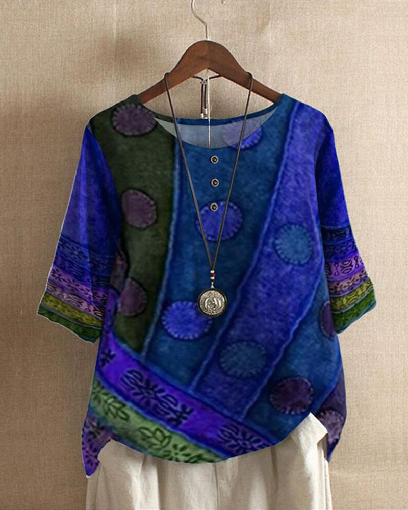 Variant image for Festtoppar Dam Boho Vintage Lätt Tyg-19