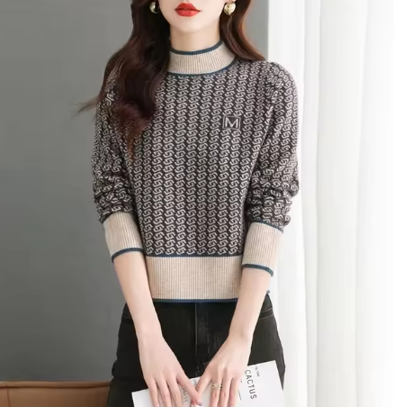 Dam Vinterjacka Lång Mjuk Polyester med Kontrastdesign-2