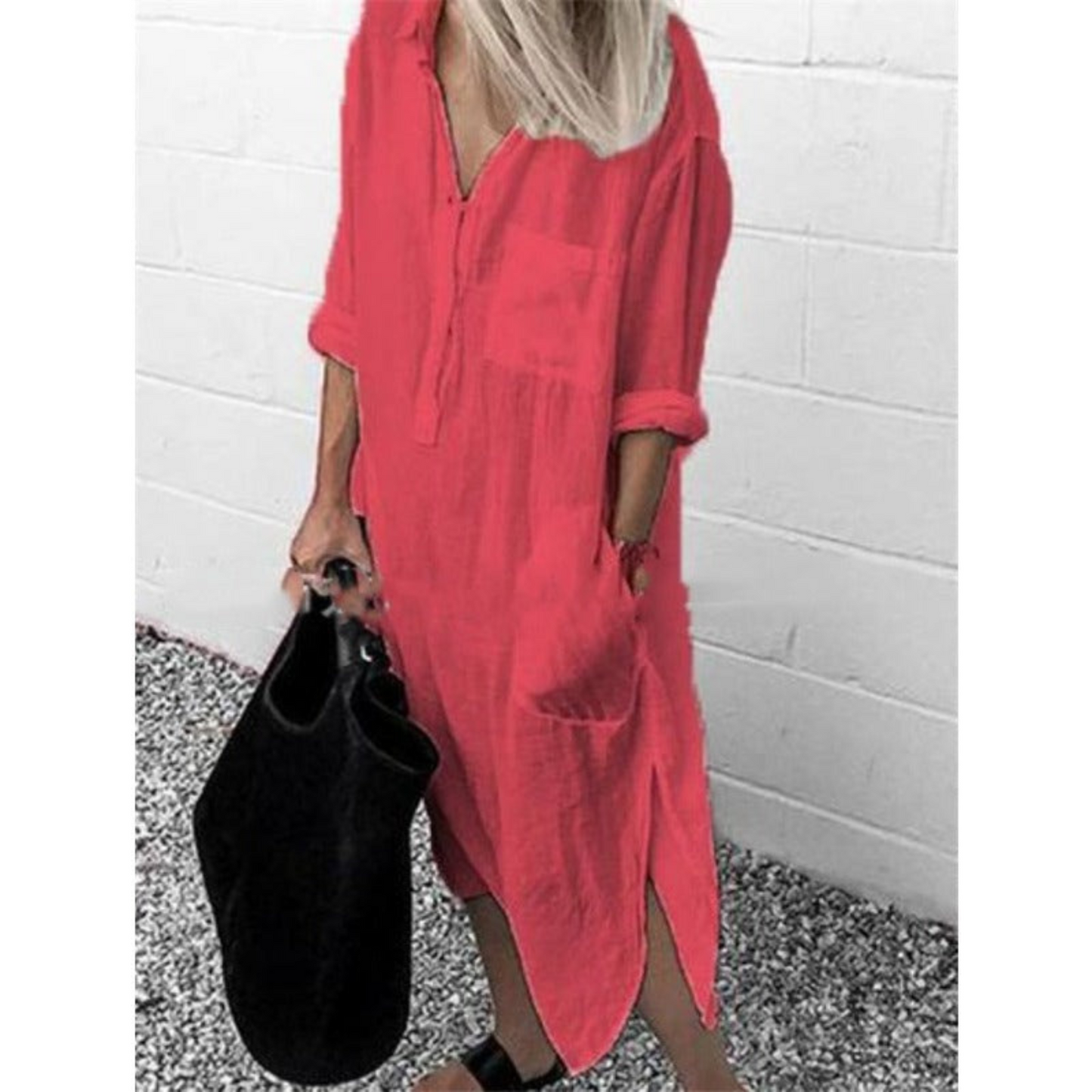 Variant image for Dam Långklänning Elegant Lätt Material för Fest och Sommar-25
