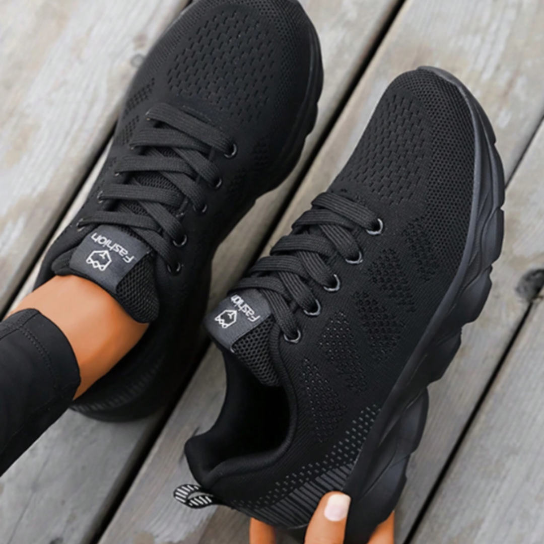 Sportiga Sneakers för Kvinnor med Icke-Slipssula – Gummi och Textil, Maskintvättbara, Perfekta för Träning och Vardag 2