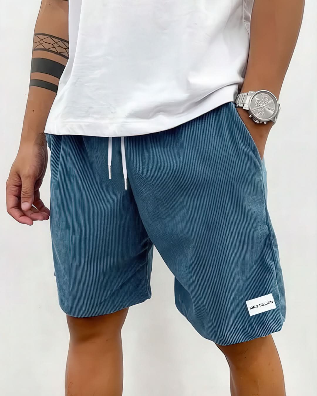 Herr Shorts Tidlös Design Corduroy-5