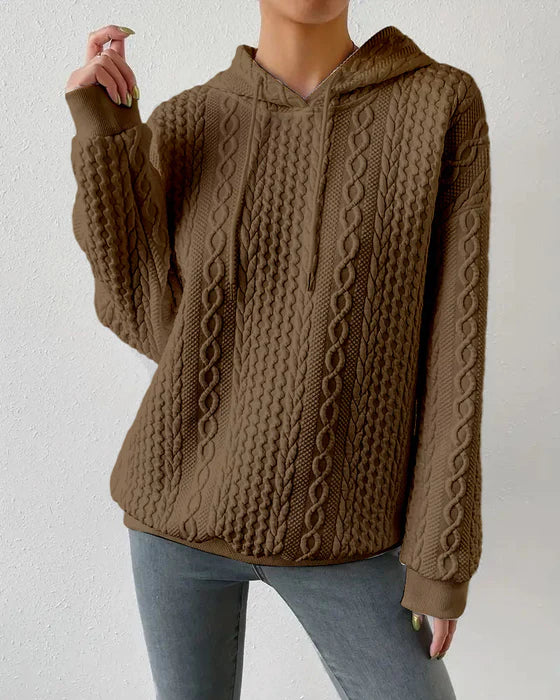 Variant image for Lång Hoodie Dam Avslappnad Mjuk Bomull-25