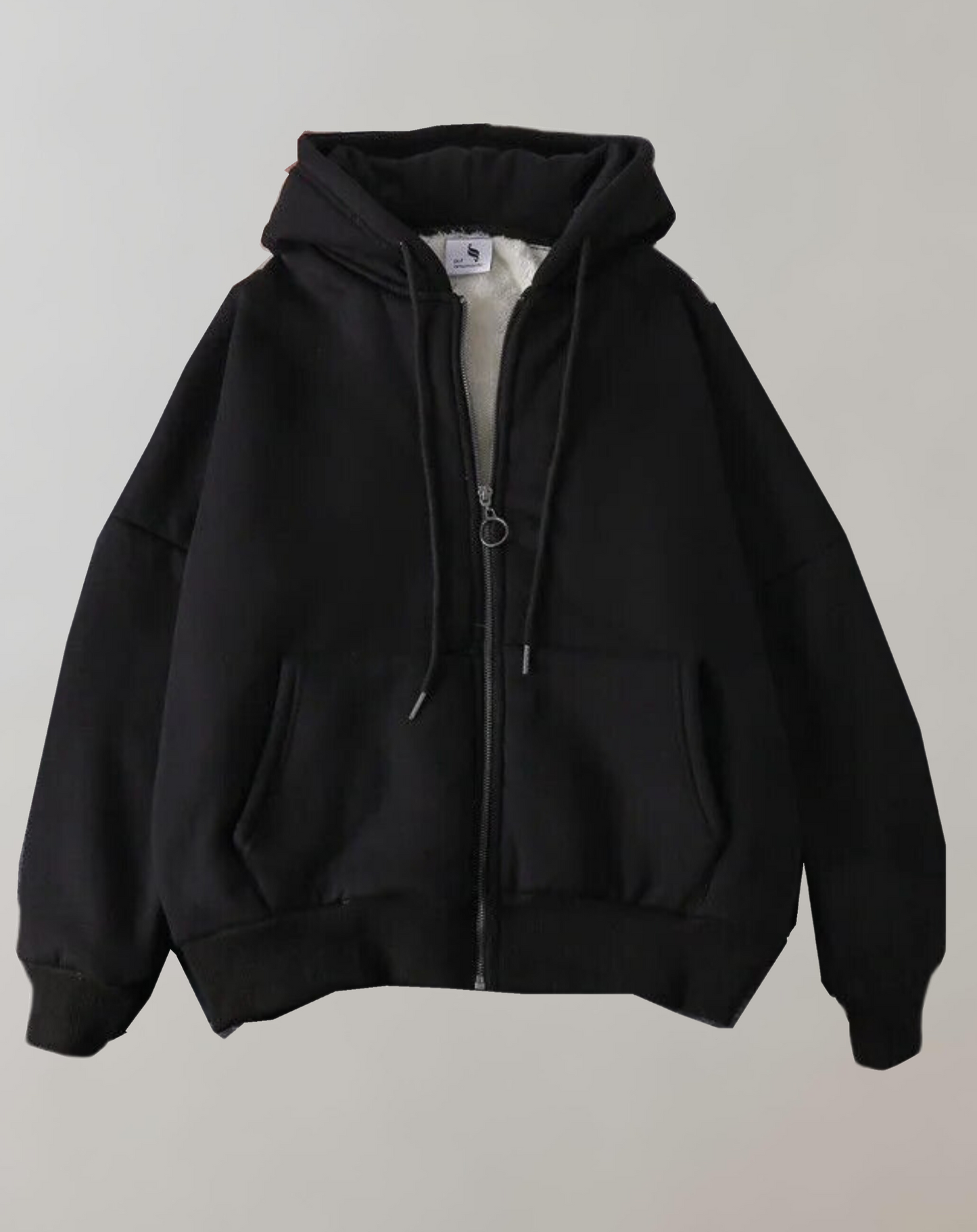 Lång Vinterrock Dam Stilren Polyester med Fickor 2