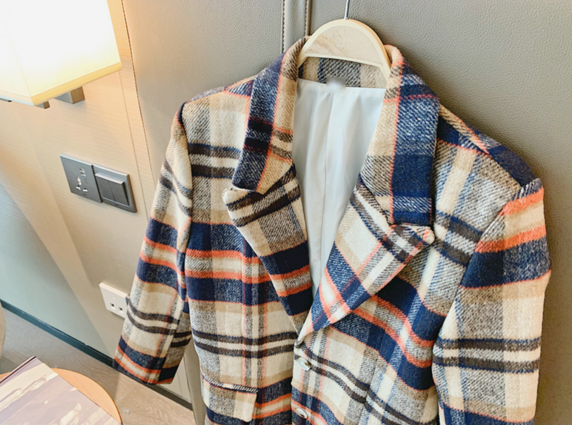 Kvinnors Tartan Kappa i Polyester och Bomull – Klassisk Stil för Vardag och Fest, Elegant Design, Bekväm Passform 2
