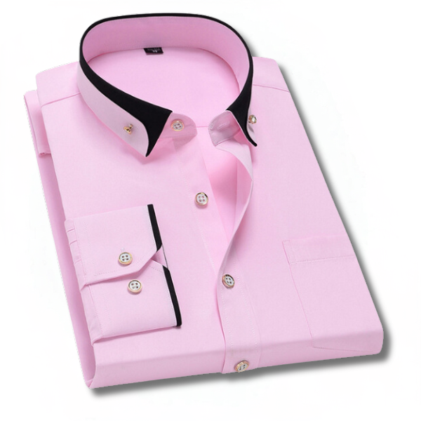 Variant image for Herrskjorta Långa Ärmar Formell Högkvalitativ Bomull Polyester-26