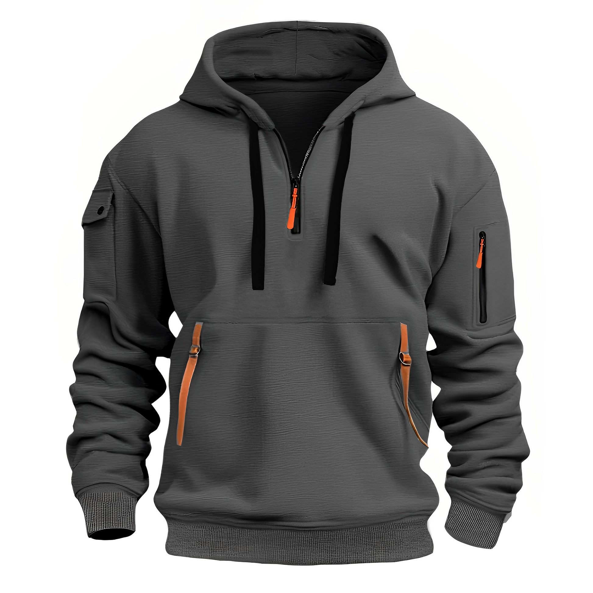 Hoodie Män Modern Design Bekväm 100% Bomull-4