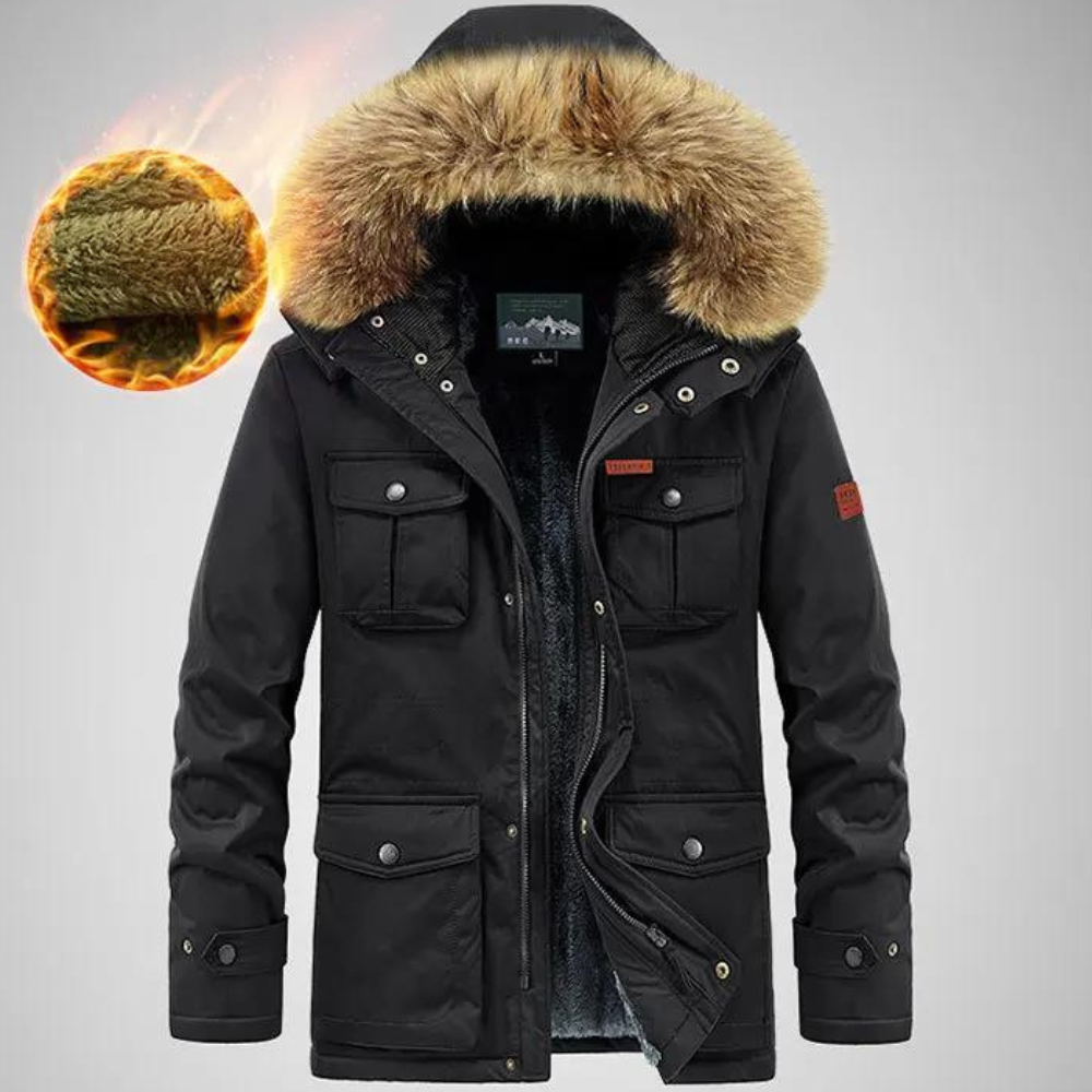 Vinterjacka Dam Vattentålig Polyester Lång Modellerad-1
