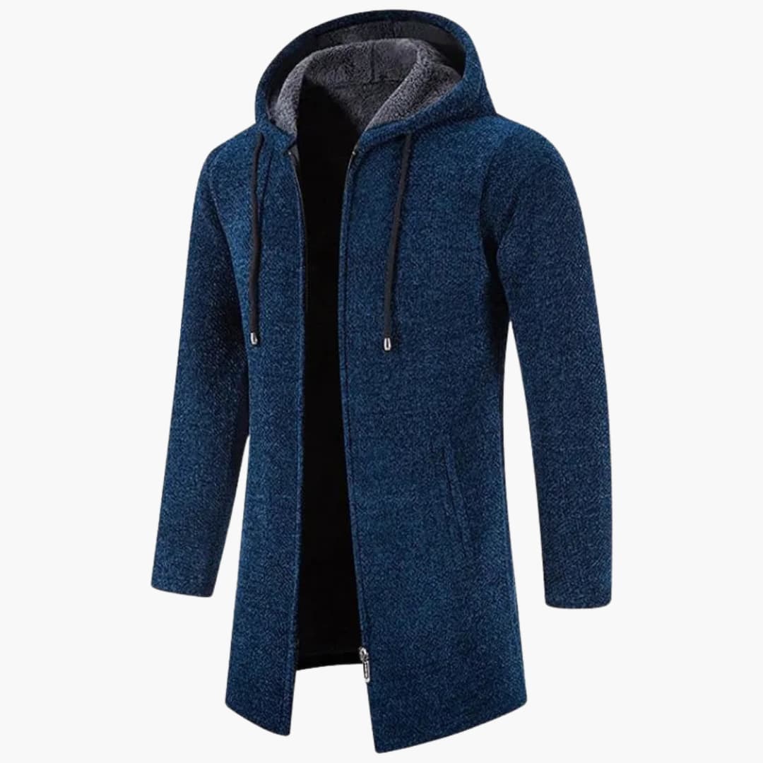 Mäns Fleecejacka med Huva Värme Wolff Fleece-2