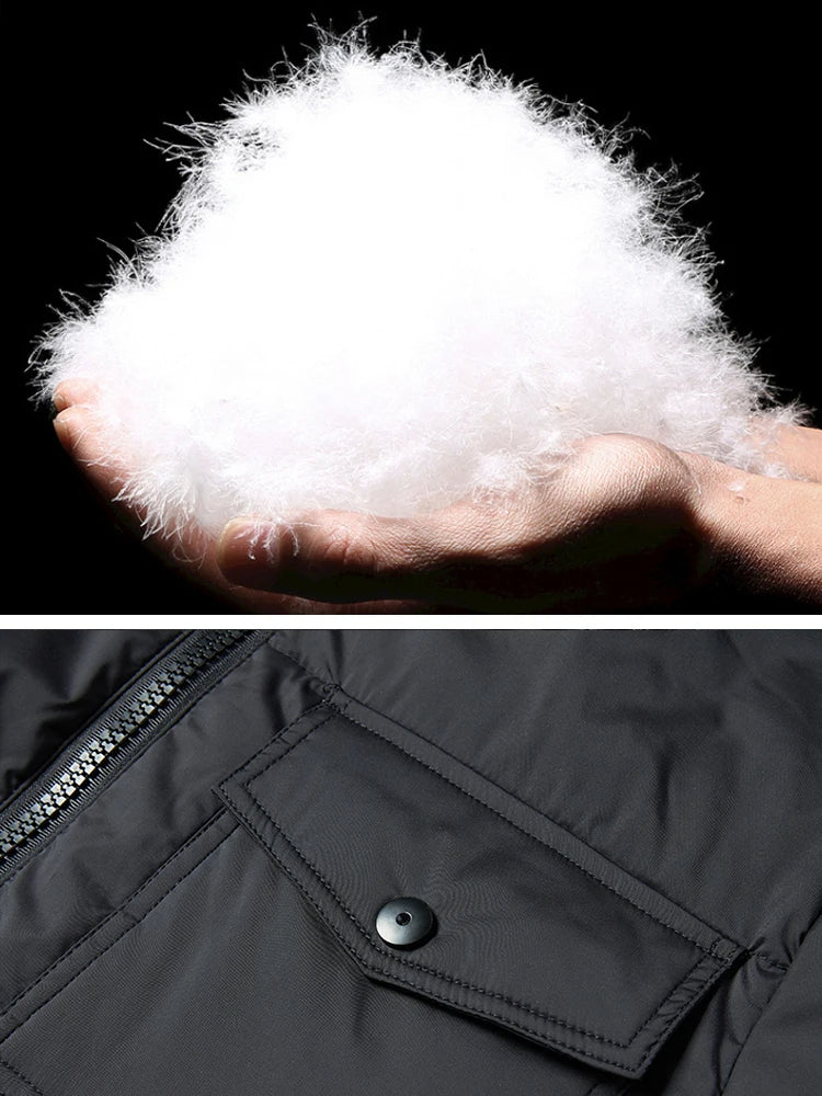 Herr Vinterjacka Tjock Polyester och Bomull-3