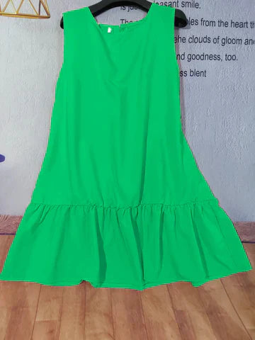Dam Miniklänning Lätt Polyester Elegant Stil-2