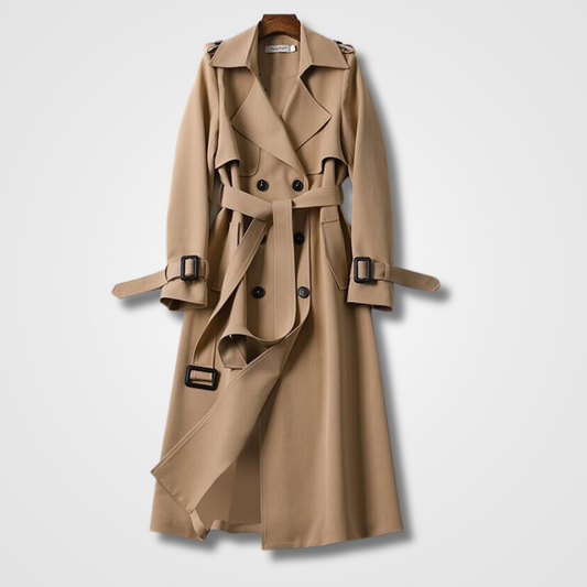 Dam Trench Coat VattentÀt Klassisk Stil-1