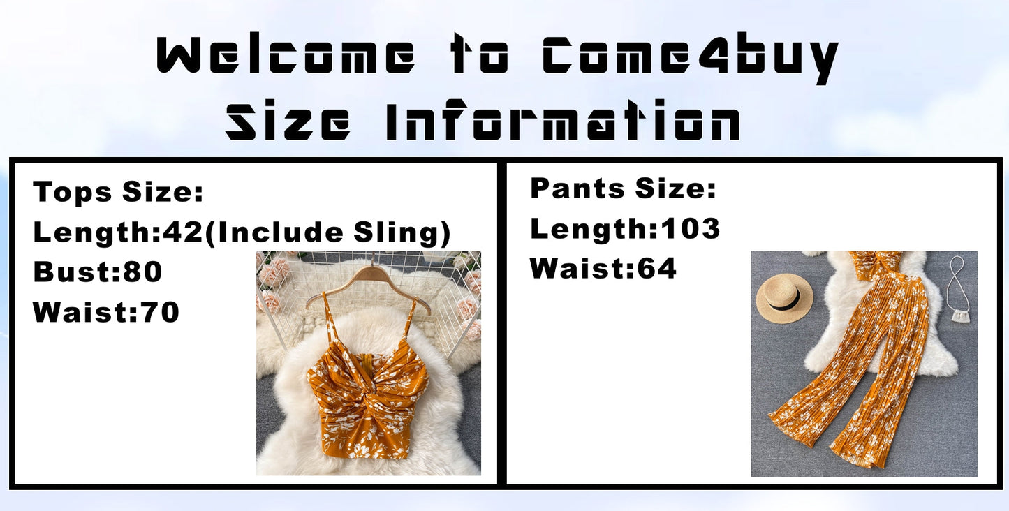 Damer Tvådelat Strandset Ärmlös Syntetfiber Vidbyxor-6