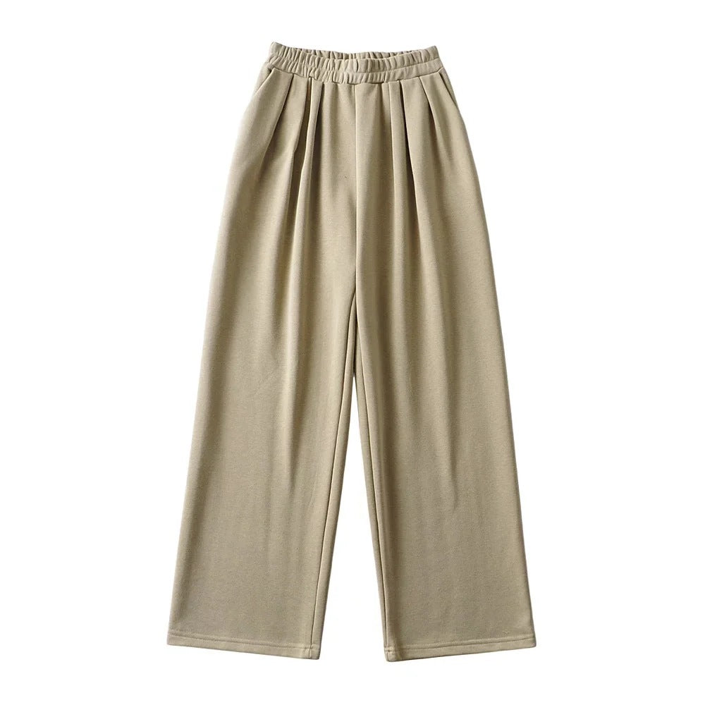 Kvinnors Casual Byxor Loose Slim Fit Högkvalitativt Tyg-6