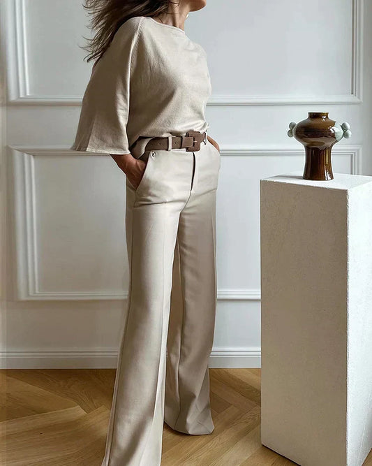 Dam Tvådelat Set Elegant Design Högkvalitativa Material-1