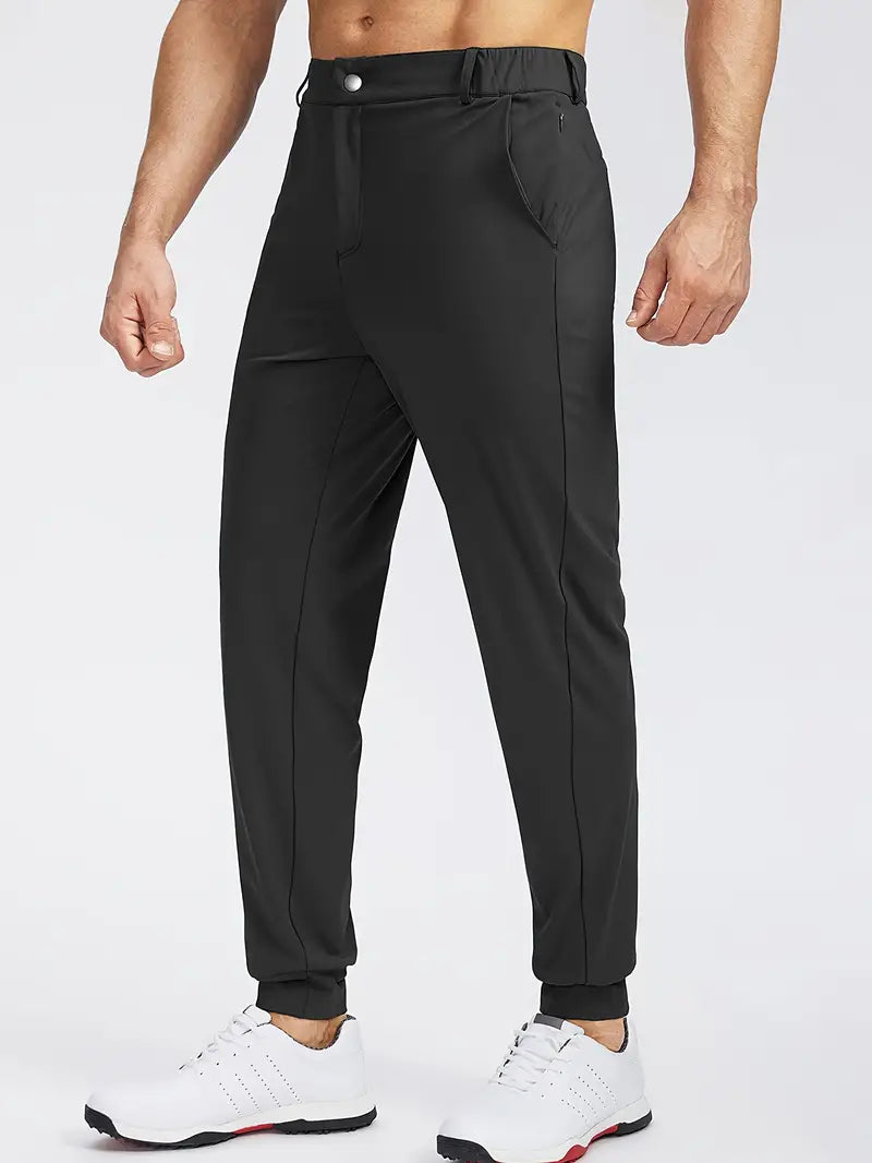 Herr Golfbyxor Slim-Fit Fyrsidig Stretch Polyester-4
