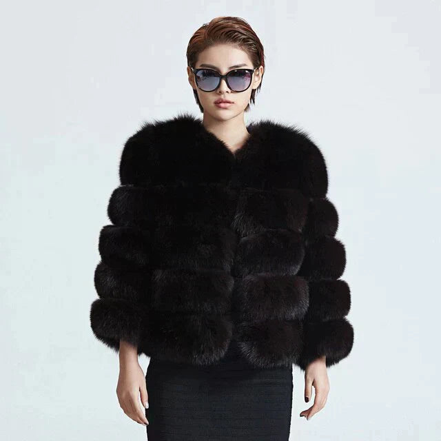 Variant image for Damjacka Bubblande Syntetisk Päls för Elegant Look-1