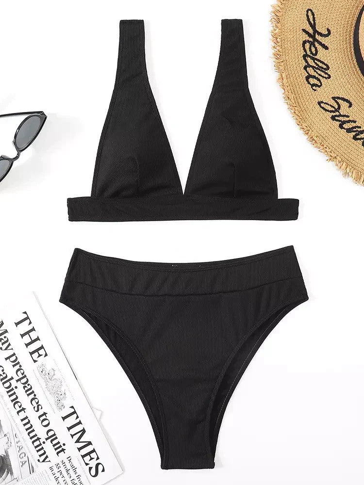 Dam Bikini Set Bandeau Högkvalitativt Material-3