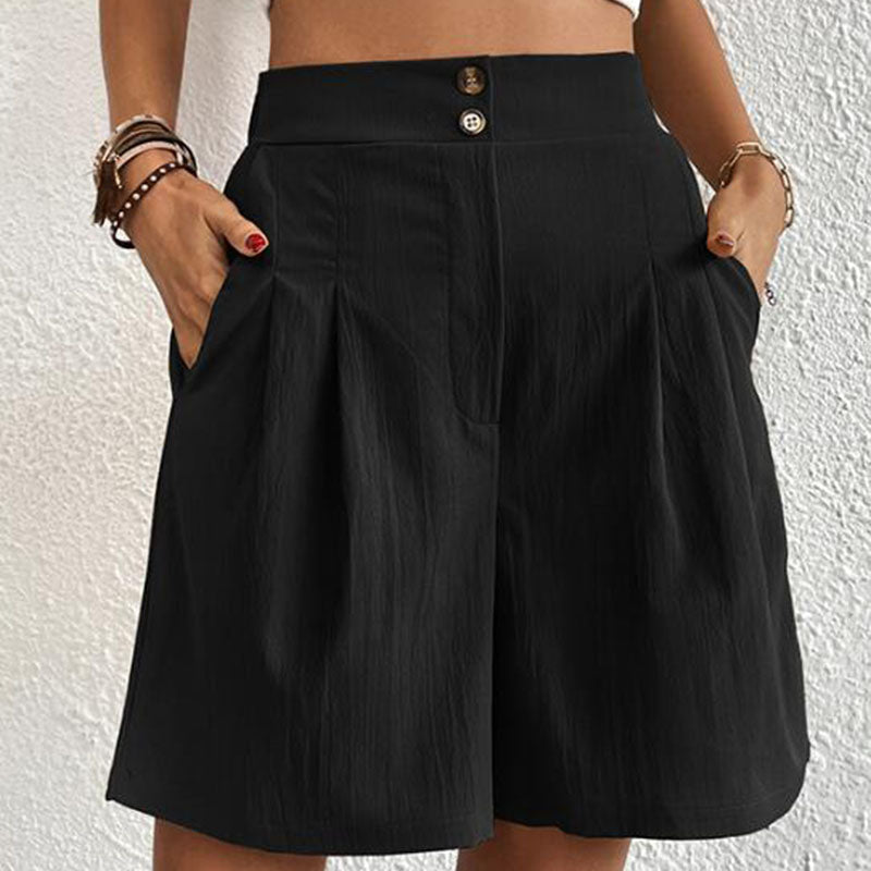 Kvinnors Shorts Casual Design Mjuk Bomull Polyester-2