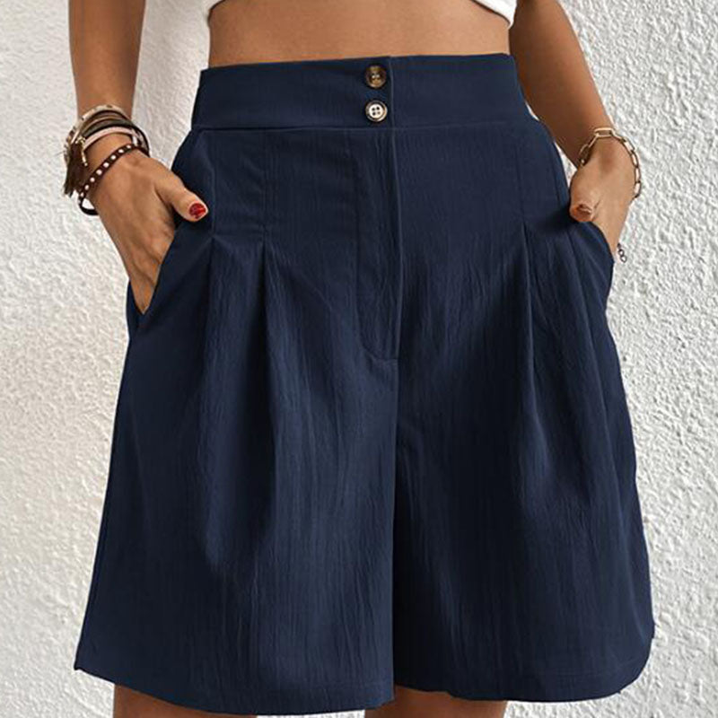 Kvinnors Shorts Casual Design Mjuk Bomull Polyester-4