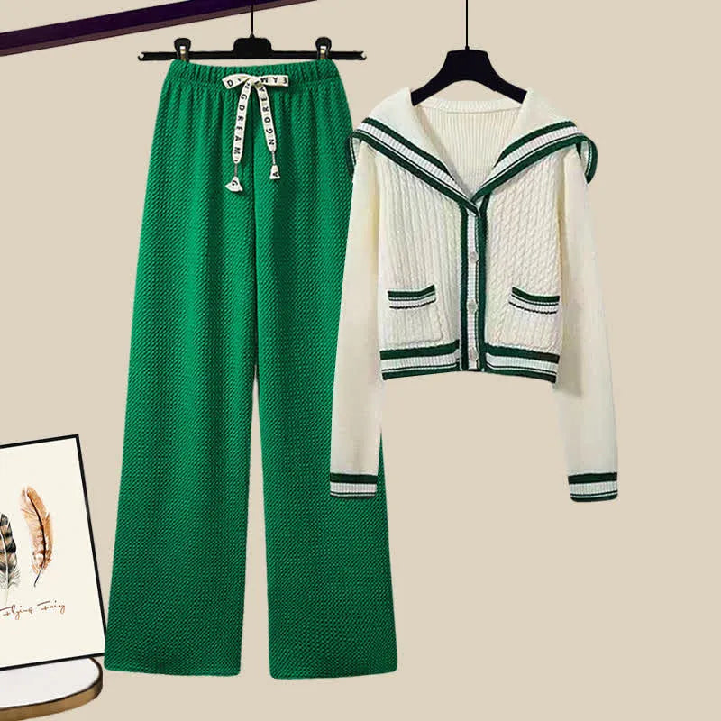 Variant image for Dam Set Pullover Kålmönster Polyester Fritidsbyxor-41