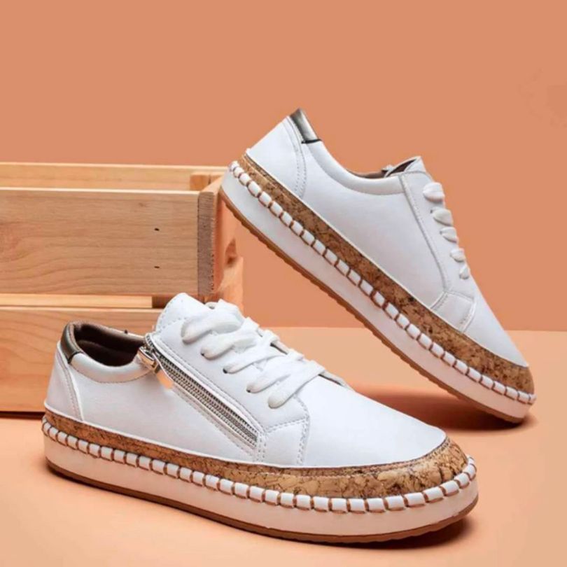 Variant image for Dam Sneakers Blommönster Mjuk Textil Trendiga Skor-28
