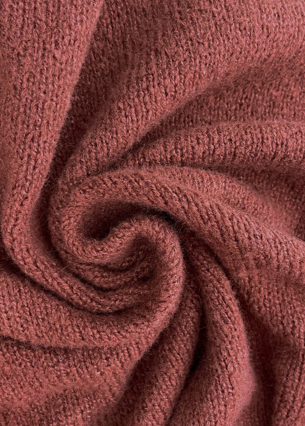 Damjacka Stickad Design med Ränder i Mörkbrun - Långärmad, Mjuk och Andningsbar-5