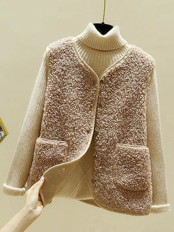 Variant image for Kvinna Ärmlös Kardigan Lammull-4