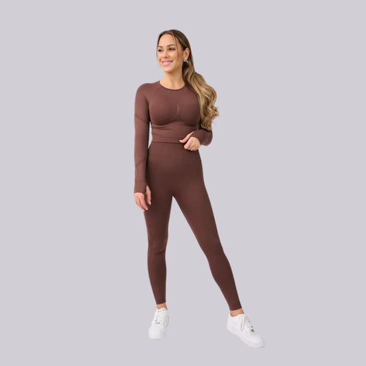 Dam Leggings Push Up Hög Midja Elastisk Polyester-1