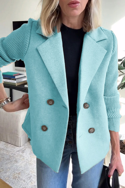 Variant image for Dam Blazer med Kontrasterande Ärmar i Polyester och Elastan-11