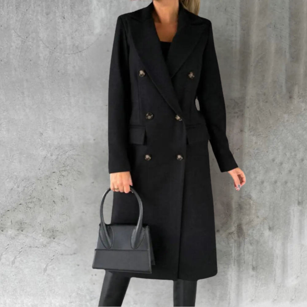 Variant image for Dam Trench Coat Klassisk Ull-19
