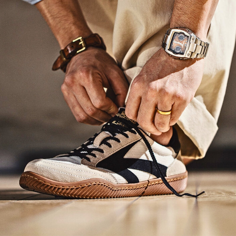 Herrskor Sneakers Klassisk Design Autentiskt Läder 3