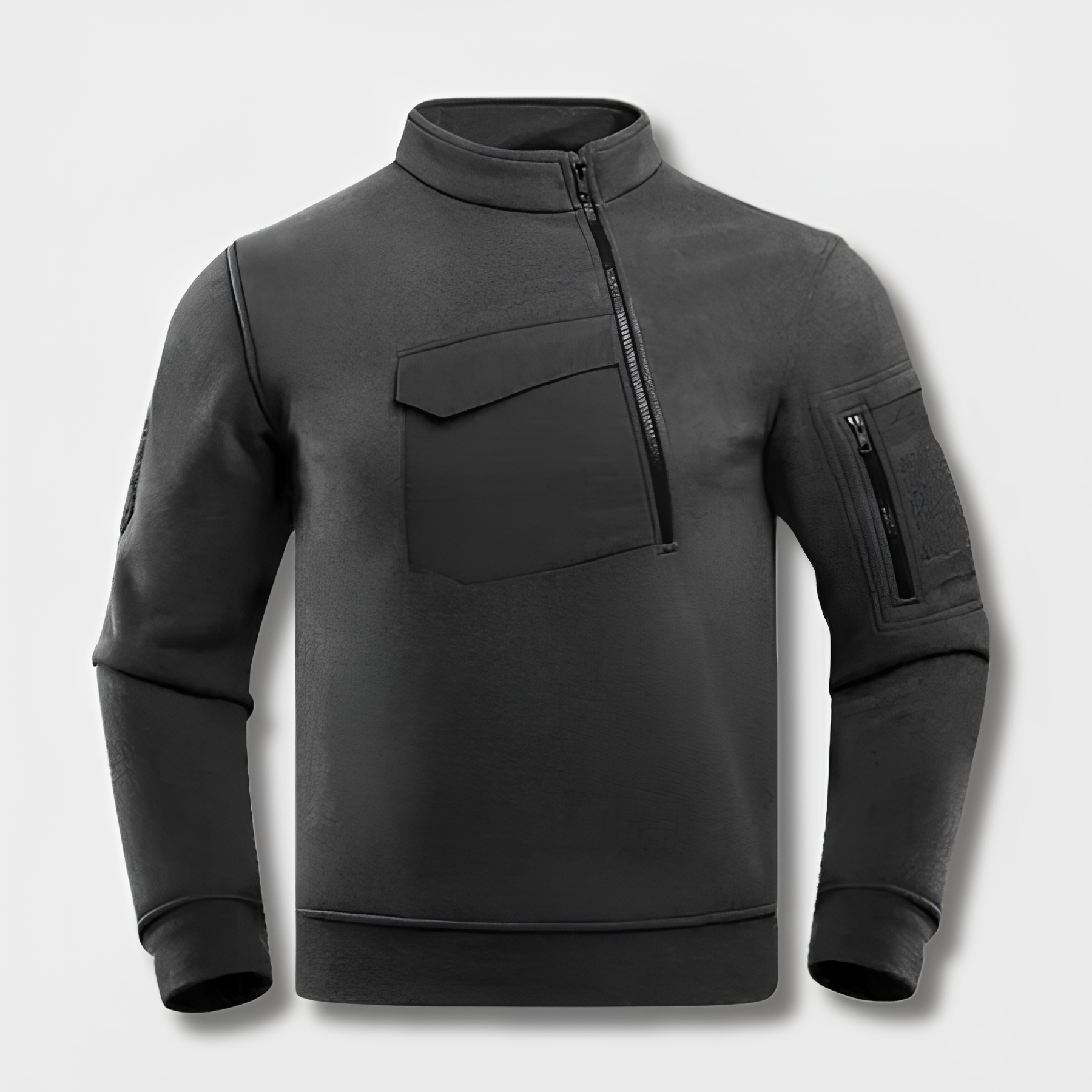 Herr Taktisk Fleecejacka Vindskyddande Hållbar Fleece-3