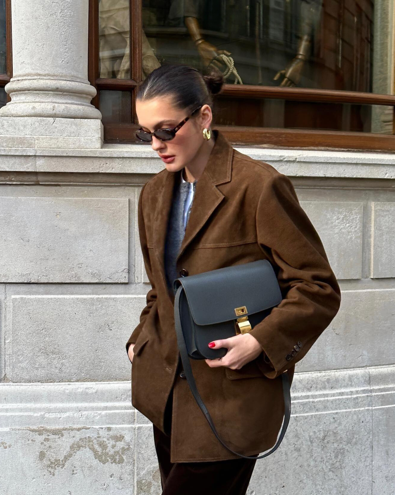 Dam Blazer i Mocka Stilren Design för Eleganta Tillfällen-2