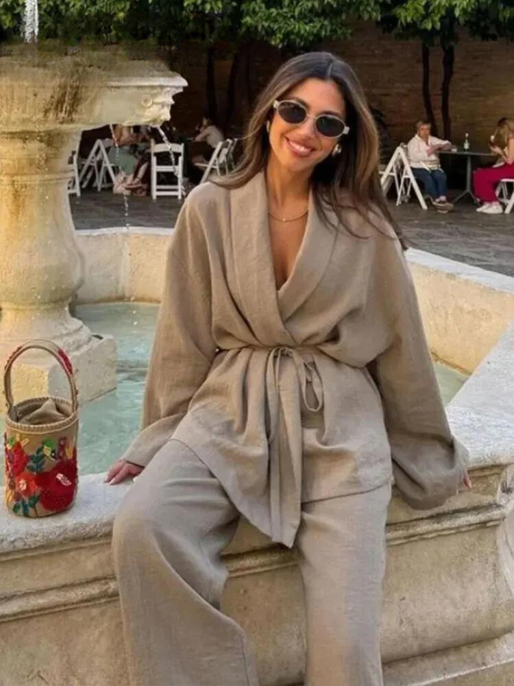 Baddräkt Dam Modern Vintage med Snörning Nylon Spandex-2