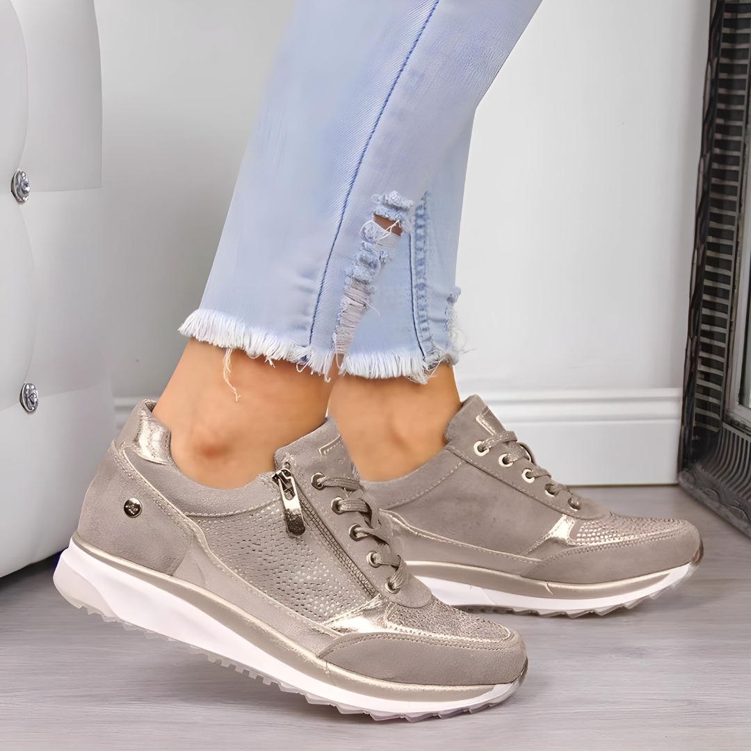 Variant image for Dam Sneakers Sportig Design Lätt och Bekväm Högkvalitativa Material-21