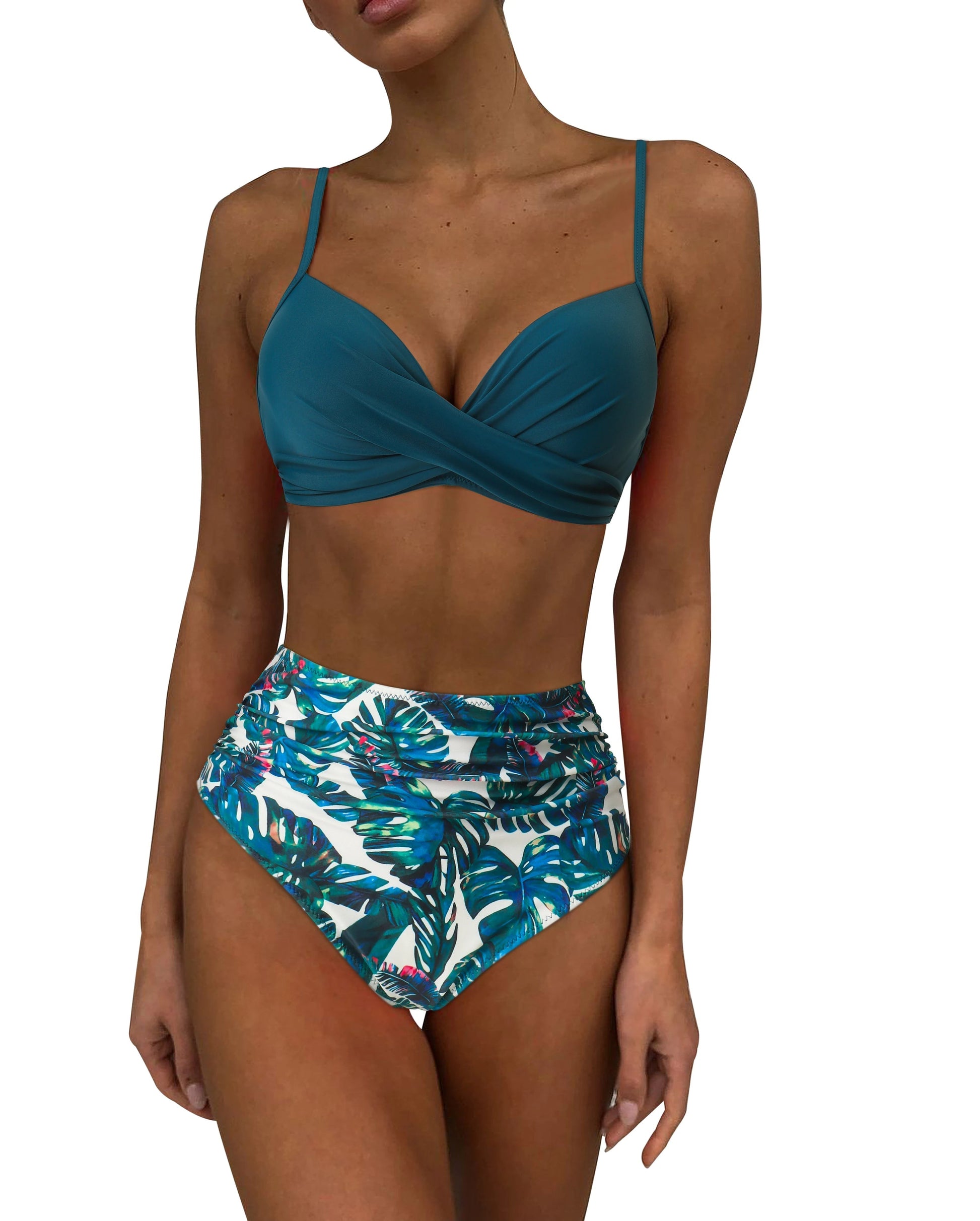 Dam Bikini Push Up Vadderad Elegant Nylon Spandex 3