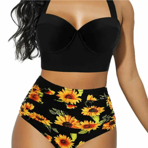 Dam Bikini Set Trendig Mjuk Tyg Vattenavvisande 9