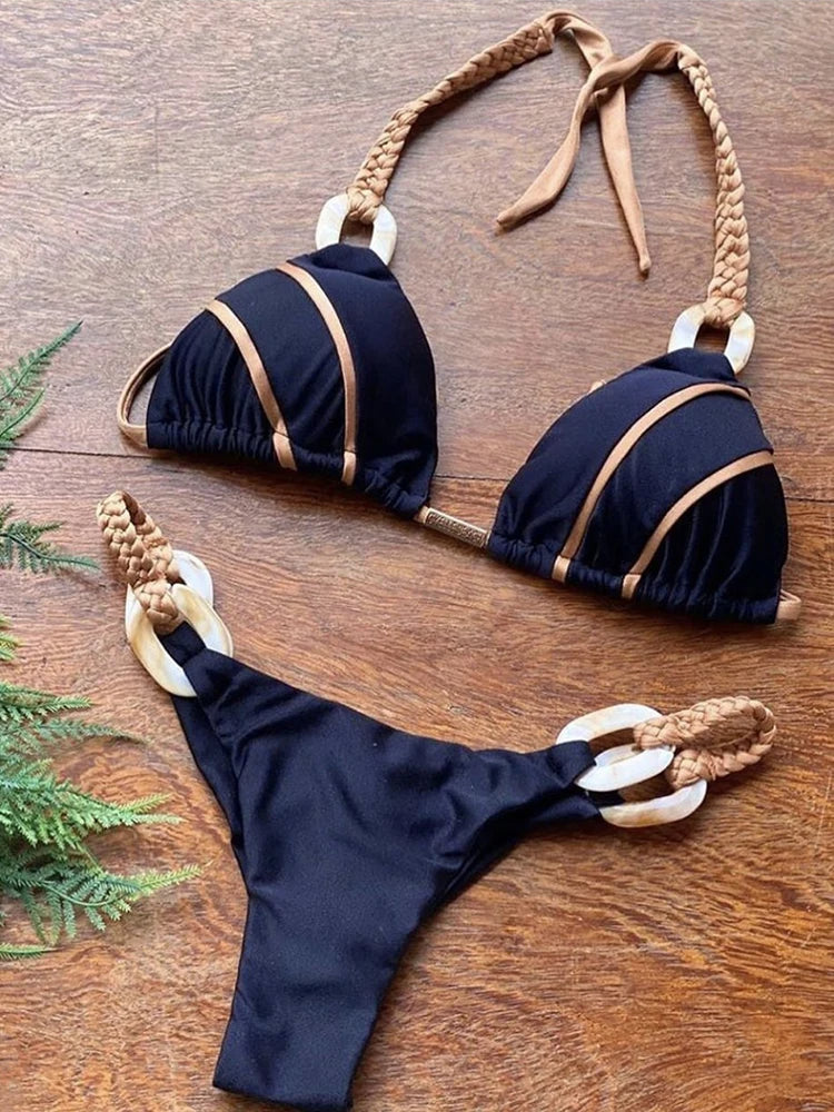 Variant image for Dam Bikini Set Trendig och Bekväm Nylon Spandex-7