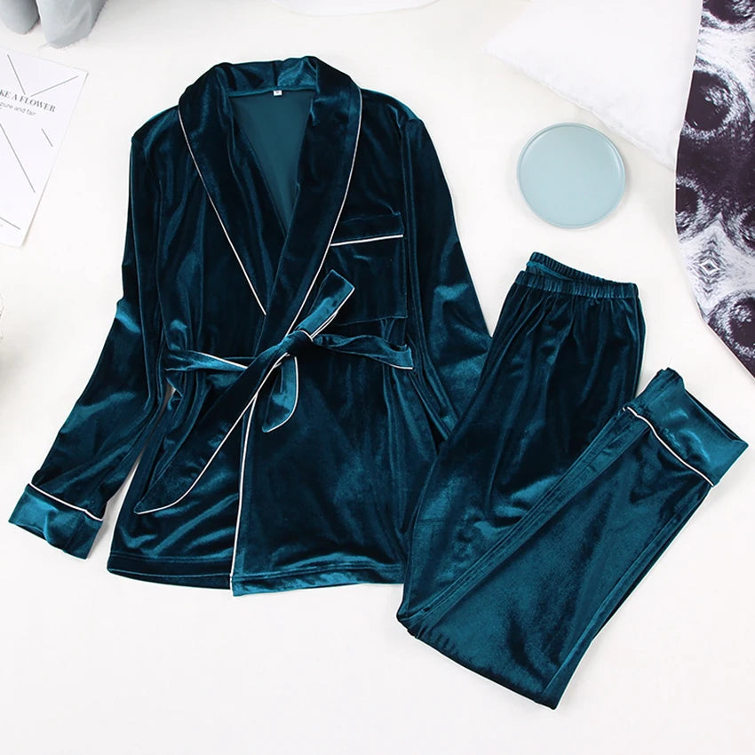 Variant image for Kvinnor Loungewear Set Avslappnad Höststil Mjuk Tygblandning-7
