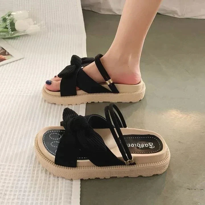 Kvinnors Sandaler Elegant Design Syntetisk Läder Mjuk Innersula 3
