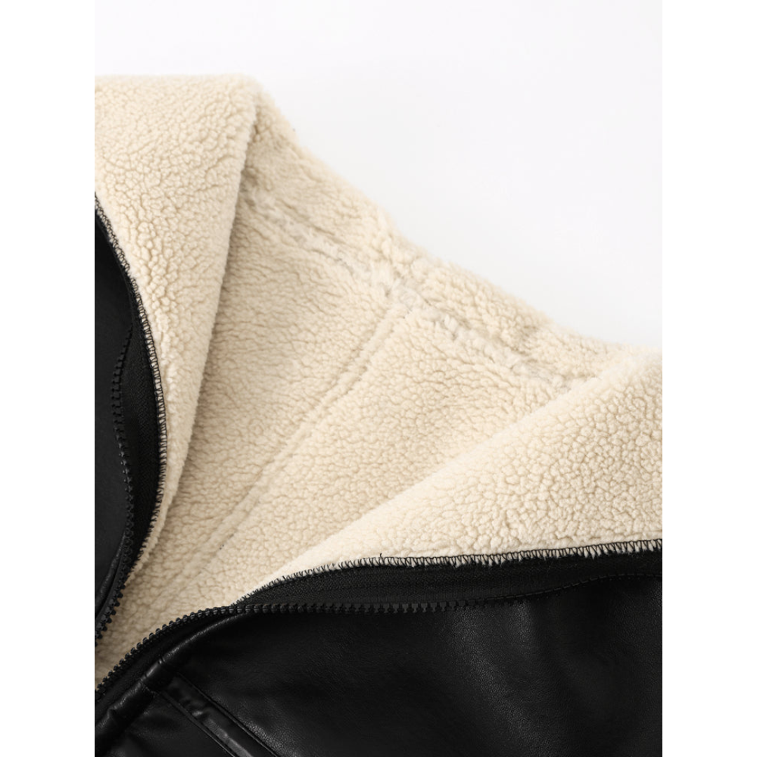 Lång Vinterrock Dam Elegant Polyester för Kalla Dagar-3