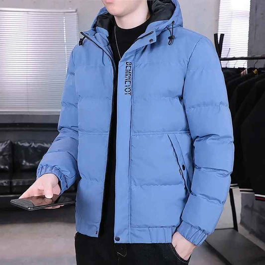 MÀns Vinterjacka Vadderad Avslappnad Polyester för Kalla Dagar-1