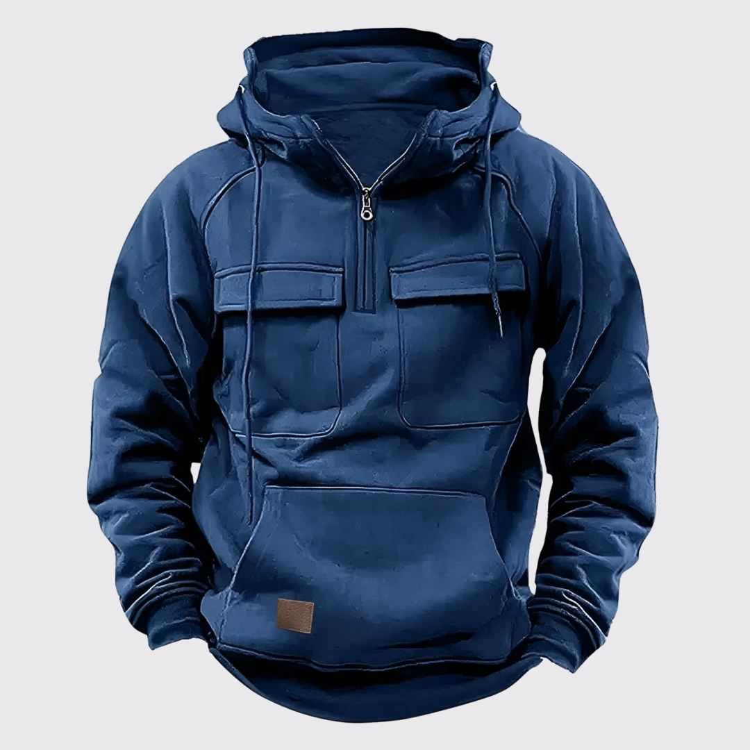 Herr Taktisk Hoodie Hållbart Material Utomhusbruk-4