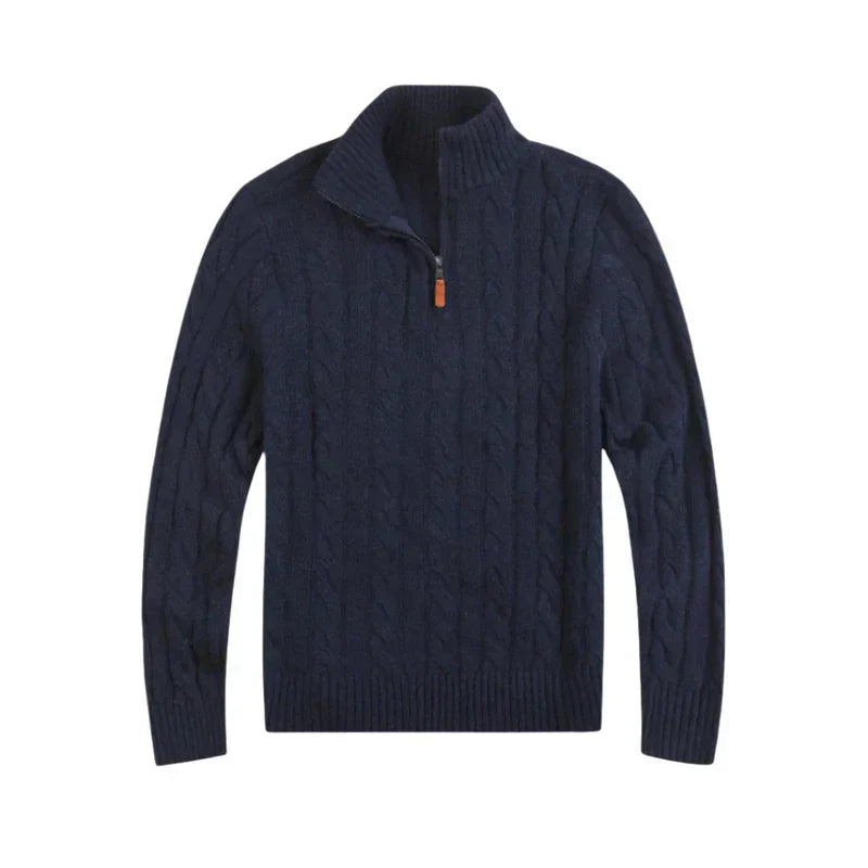 Cardigan Jacka Herr Modern Design Stickad Loose Fit Material-2