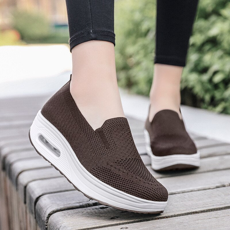 Dam Sneakers Ortopedisk Design Andningsbart Material-6